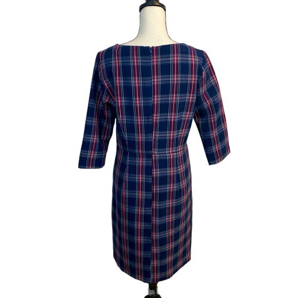 NWT Cortefiel Black Plaid Academia Compression Dress Size Medium - Picture 2 of 10